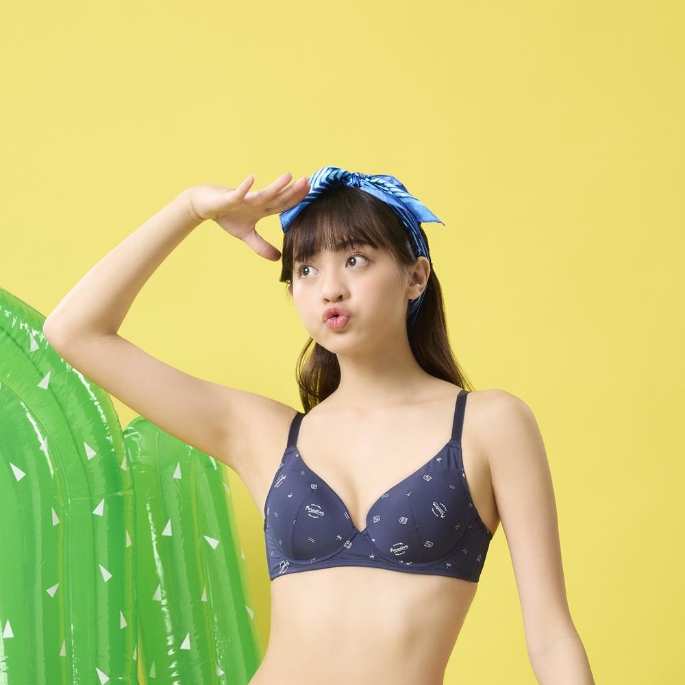 嬪婷-FTC系列-夏日舒適記形 B-E罩杯內衣(深海藍) BB3688NQ
