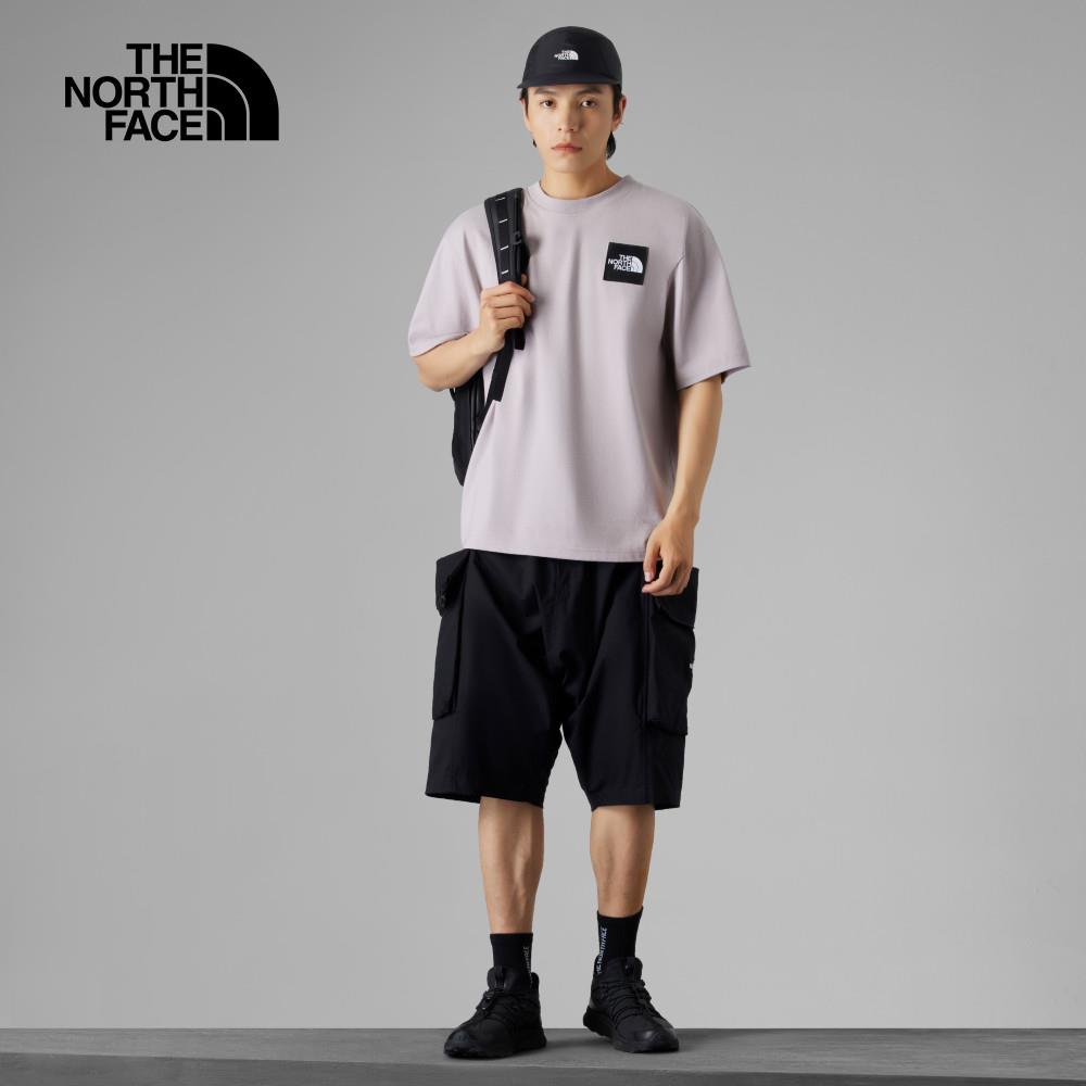 The North Face北面UE男款灰色標籤品牌LOGO短袖T恤｜83QJ1OA