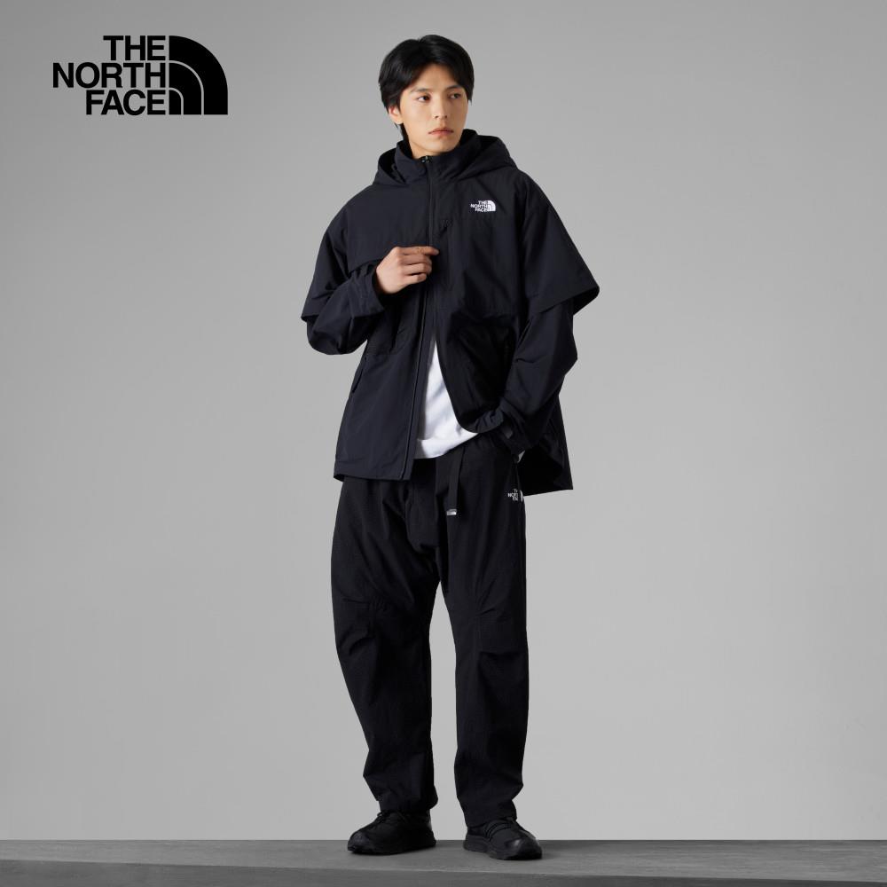 The North Face北面UE男款黑色DWR防潑水舒適透氣可打包連帽外套｜8A8CJK3