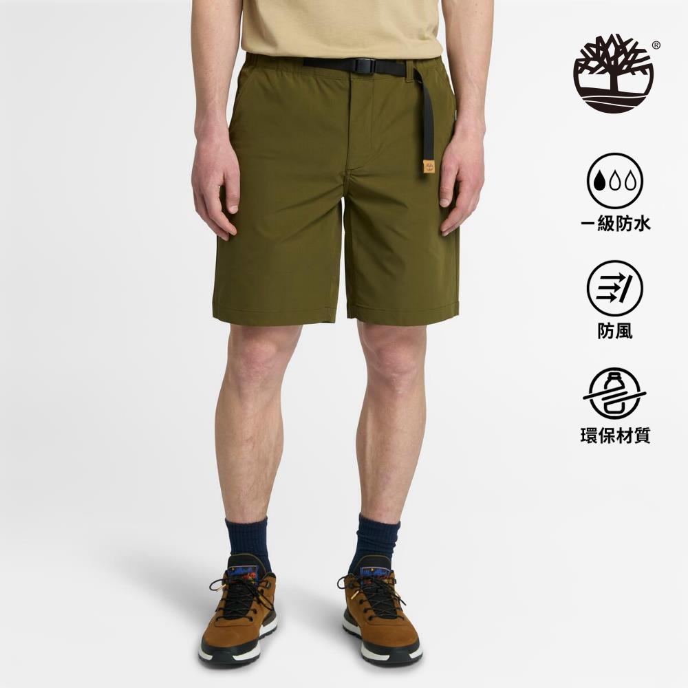 Timberland 男款深橄欖綠皮帶短褲|A6YA6302