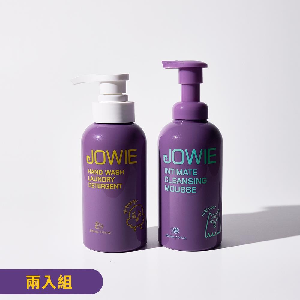 2入組💫【JOWIE】私密肌清潔慕斯(蔓越莓x益生菌)＆衣物手洗精私密達(益生元x椰油酸)💝