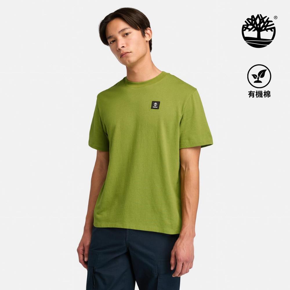 Timberland 男款綠色短袖休閒T恤|A42P5EFO