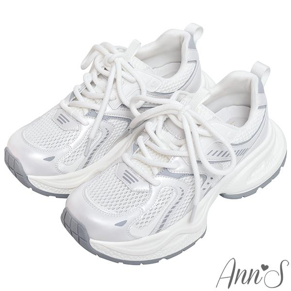 🤎付清節專區最高75折🤎Ann’S-未來少女線條感顯瘦老爹鞋5cm-米白
