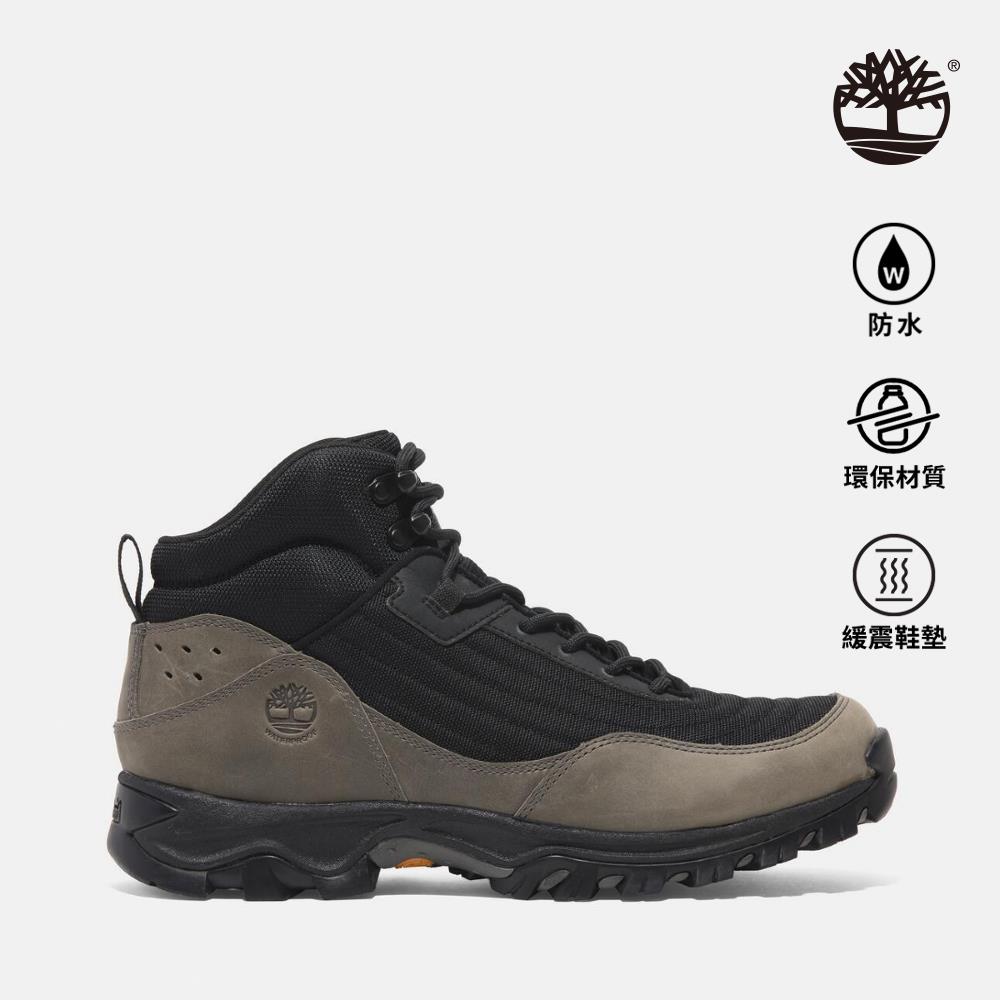 Timberland 男款黑色防水中筒健行鞋|A6CH5EJT
