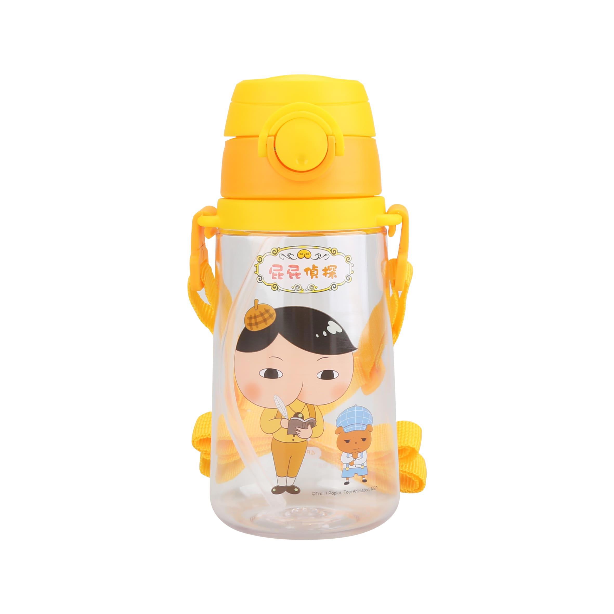 屁屁偵探-吸管水壺480ml-圖案 出貨