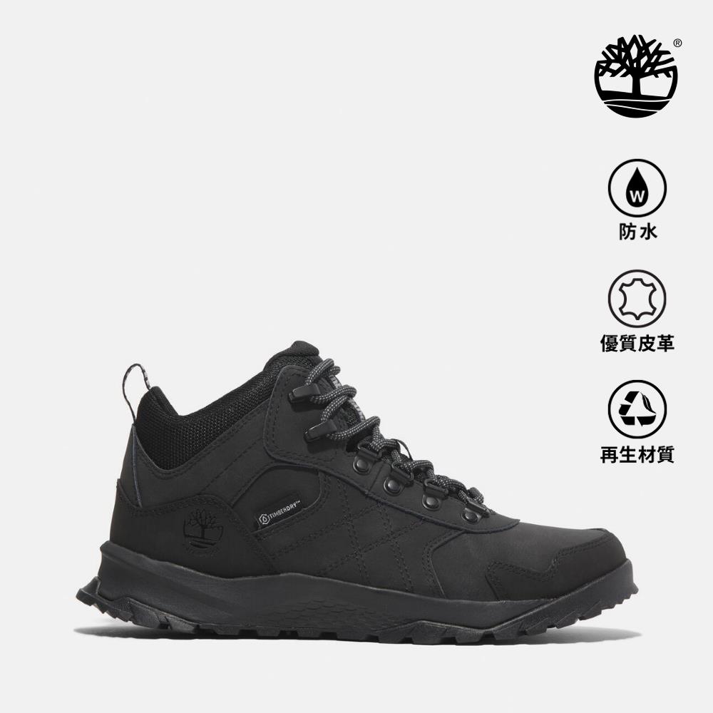 Timberland 女款黑色Lincoln Peak防水中筒健行鞋|A2NWBEK5
