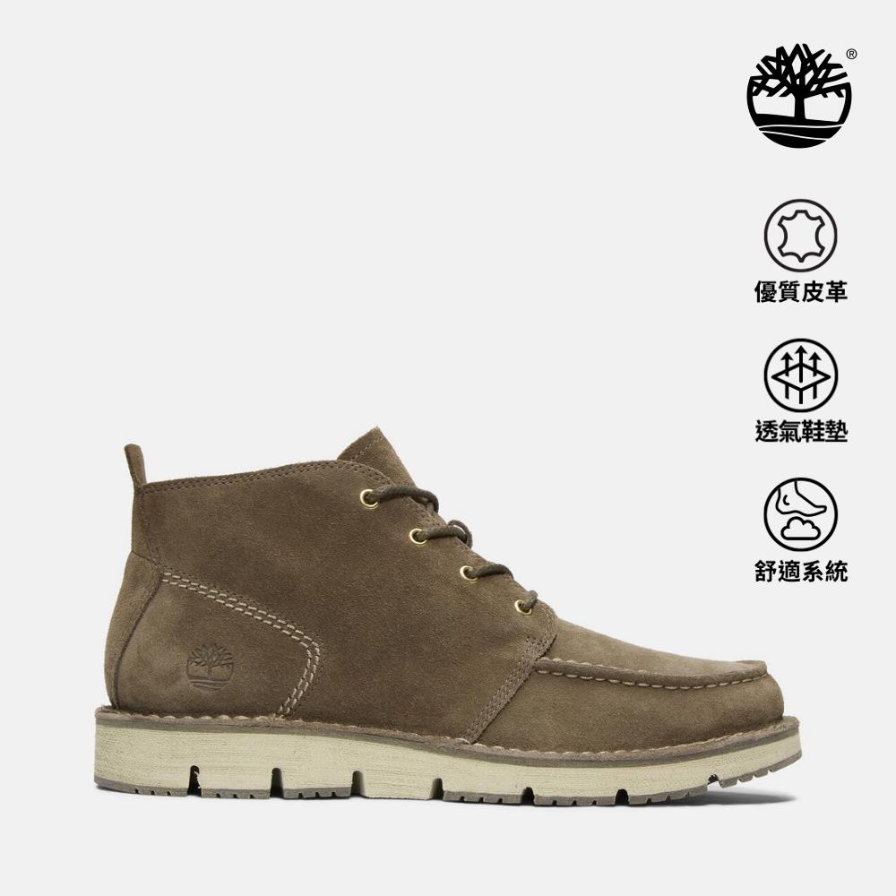 【網路限定】Timberland 男款軍綠色中筒休閒靴|A5YGY901
