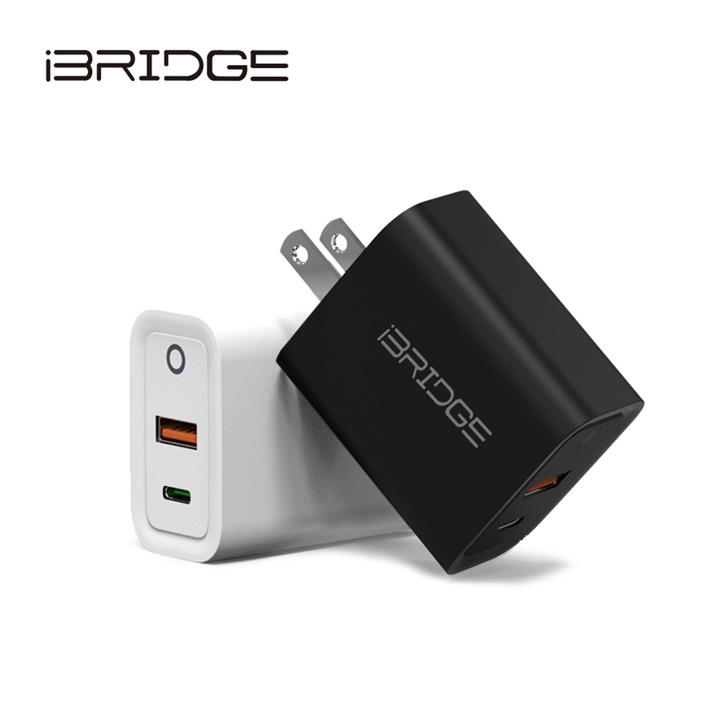 【iBRIDGE 】PD20W雙孔快速充電器
