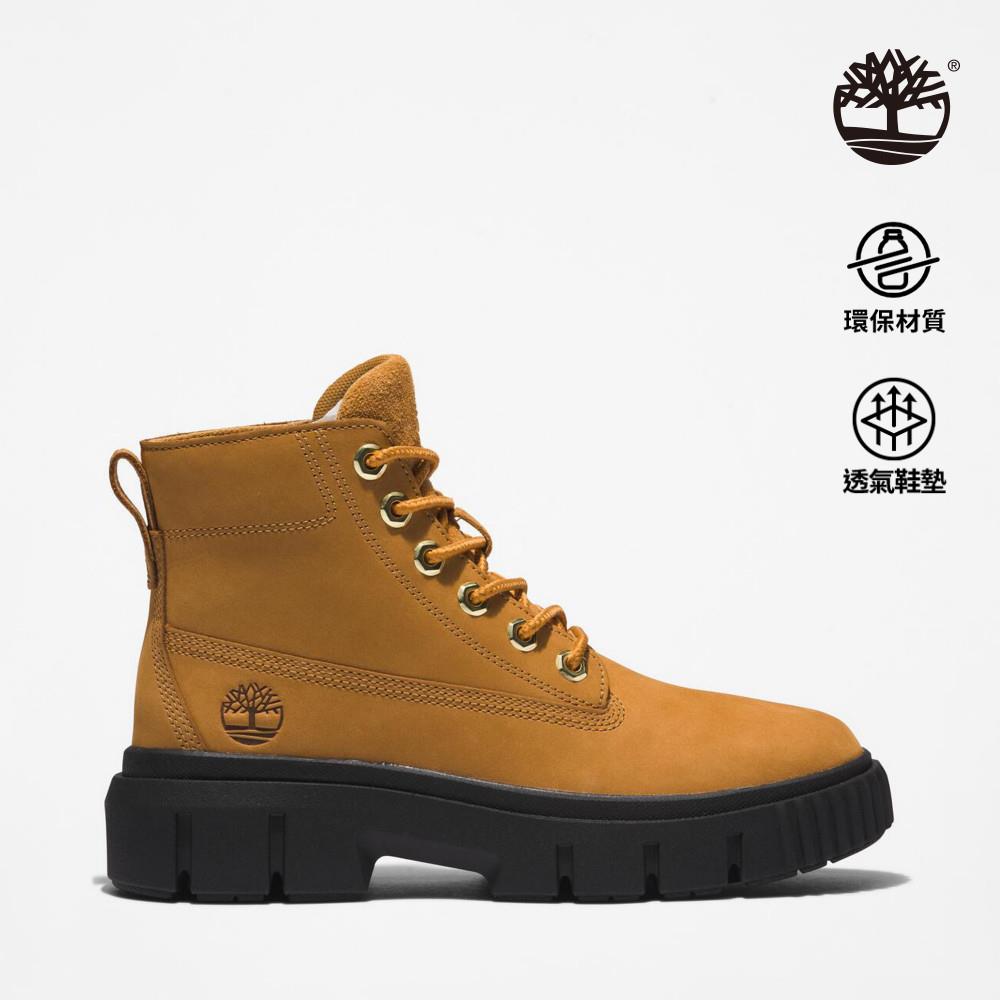 【網路限定】Timberland 女款小麥色皮革中筒休閒靴|A5RP4231