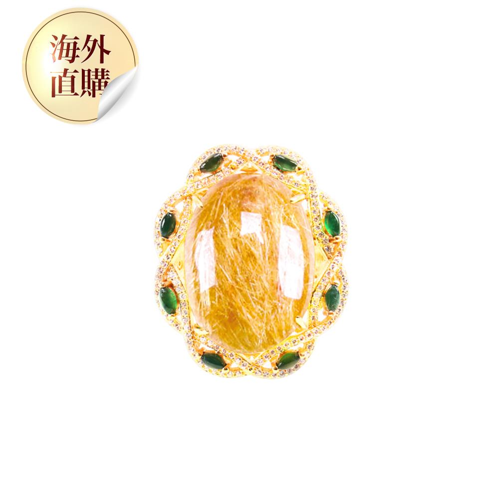 招財聚氣鈦晶戒指(18mm)（限海外直購）Ring