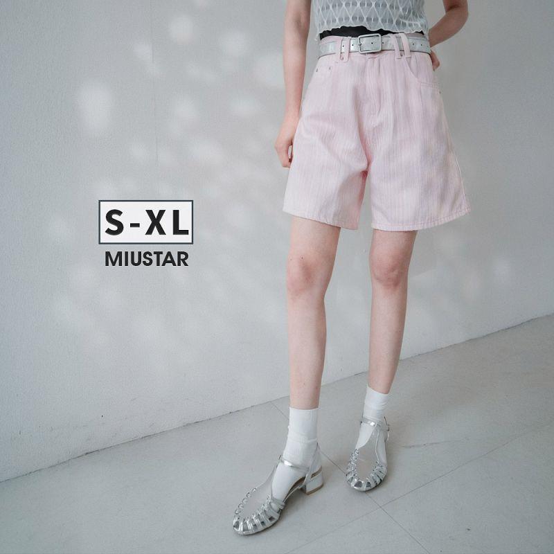 現貨★夏日彩色筆直紋線條短褲(共3色，S-XL)0311 【NP1544】