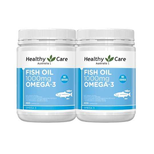 【Healthy Care】澳洲深海魚油Omega-3膠囊400顆x2