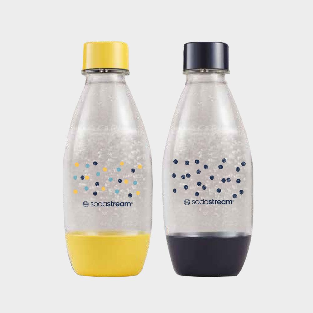 SodaStream 水滴型專用可機洗水瓶 500ML 2入(手繪圓點)