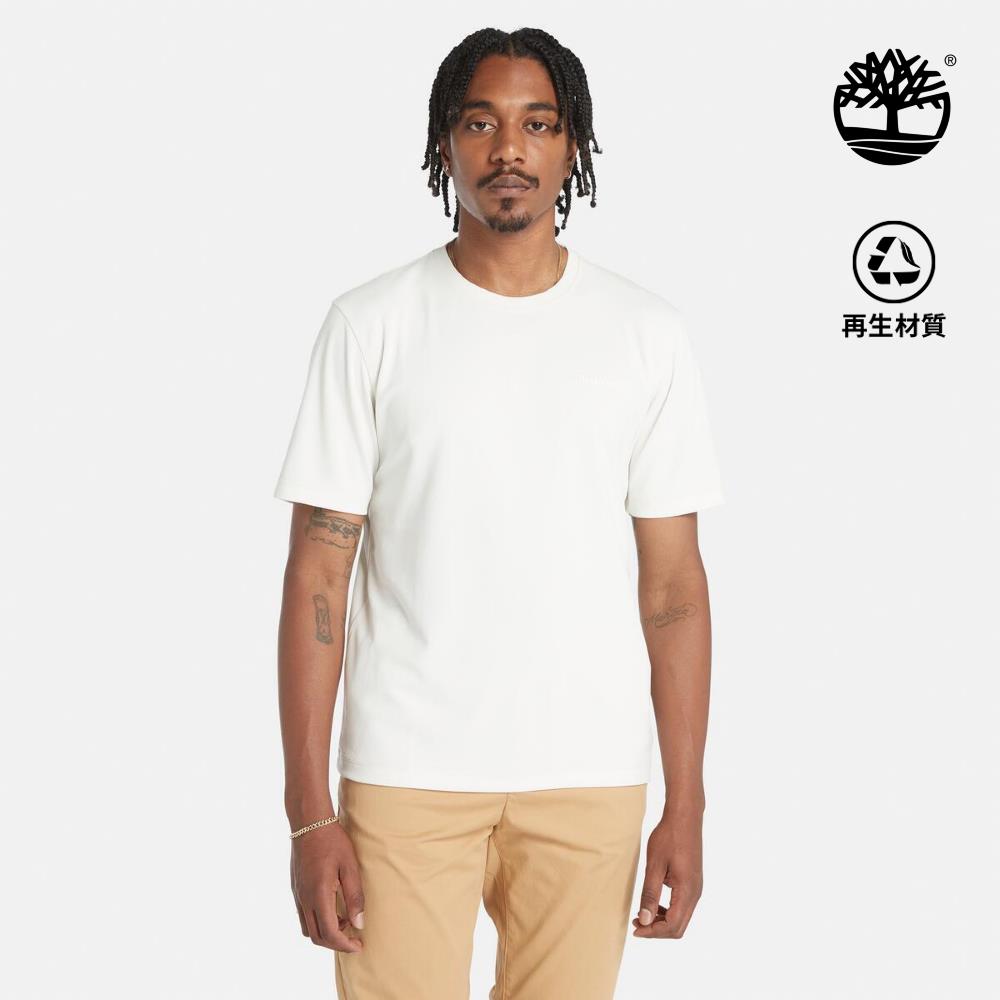 Timberland 男款白色休閒短袖T恤|A2QB7CM9