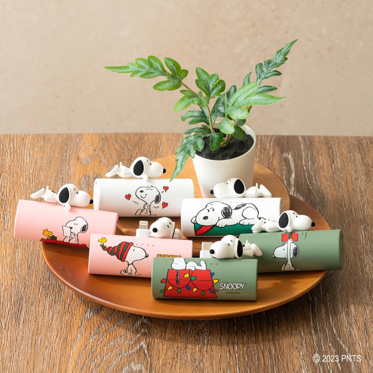 *【infoThink】史努比Snoopy 智慧快充口袋行動電源-(Lightning/Type-C)-白/綠/粉