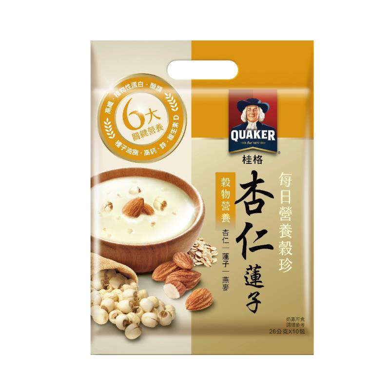 【桂格】每日營養穀珍-杏仁蓮子(26g*10包/袋)