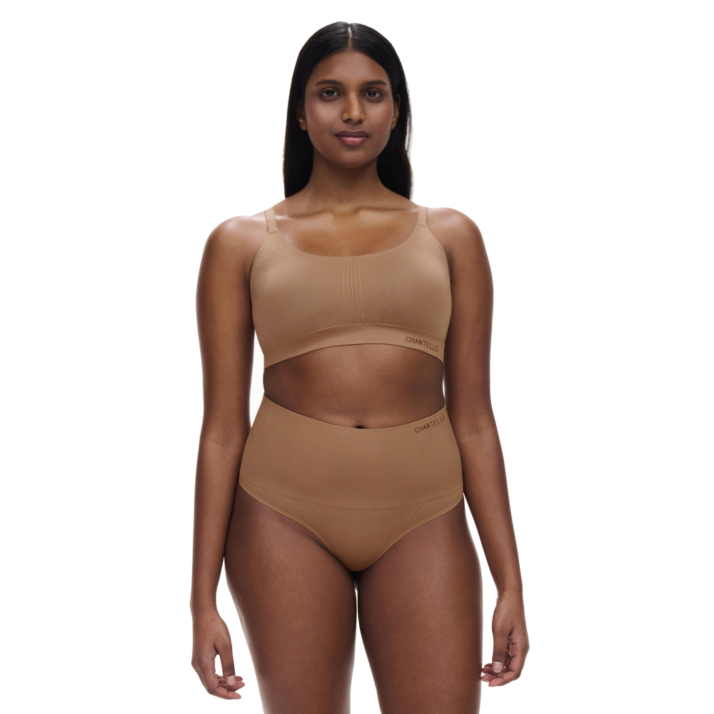 【Chantelle Lab】修飾高腰褲>S-XL>卡布奇諾(10U70_040)【Smooth Comfort】_3
