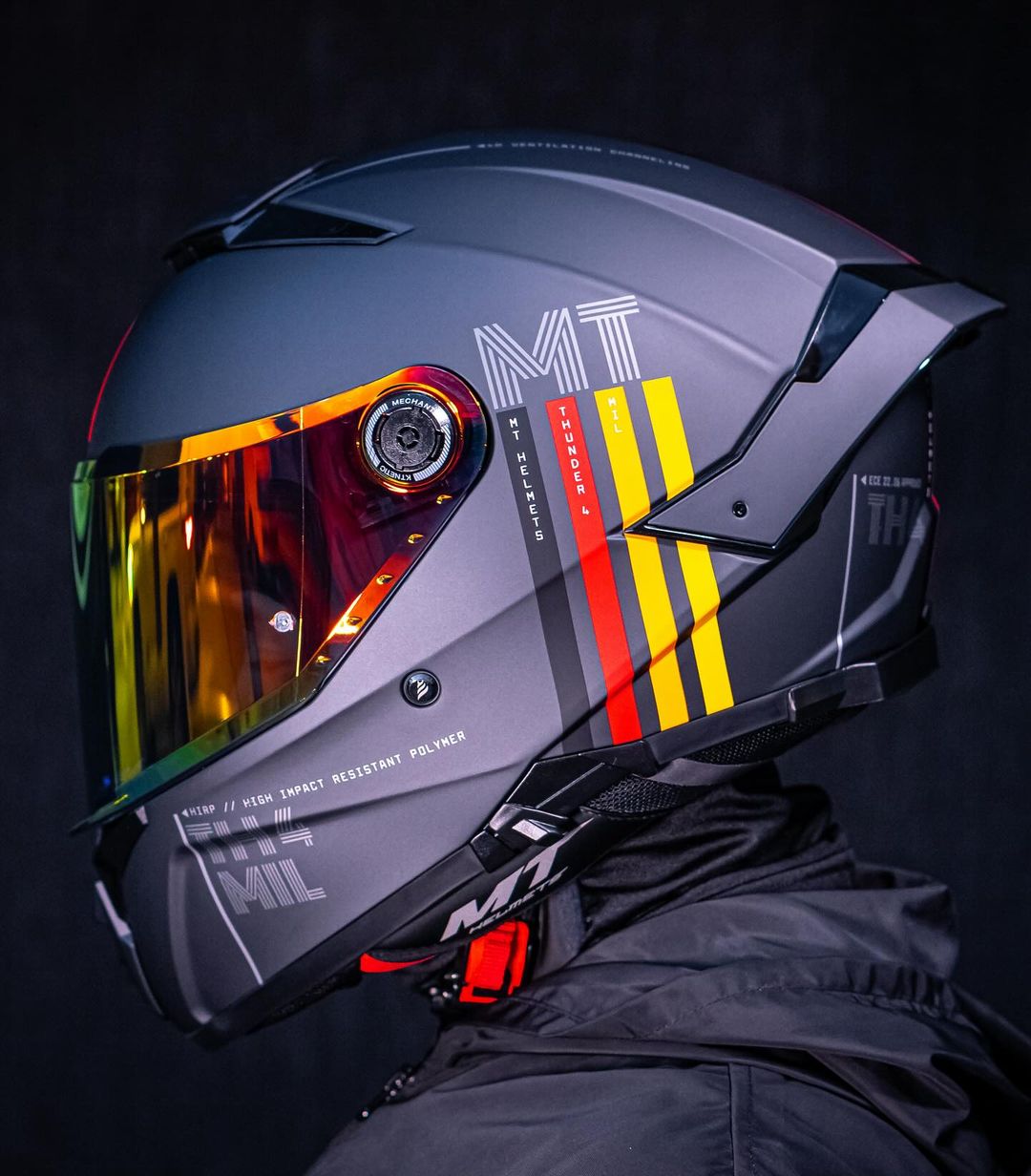 【新品訂購】MT THUNDER 4 SV #啞黑線條 雷神4 全罩式安全帽(內藏墨鏡)_3