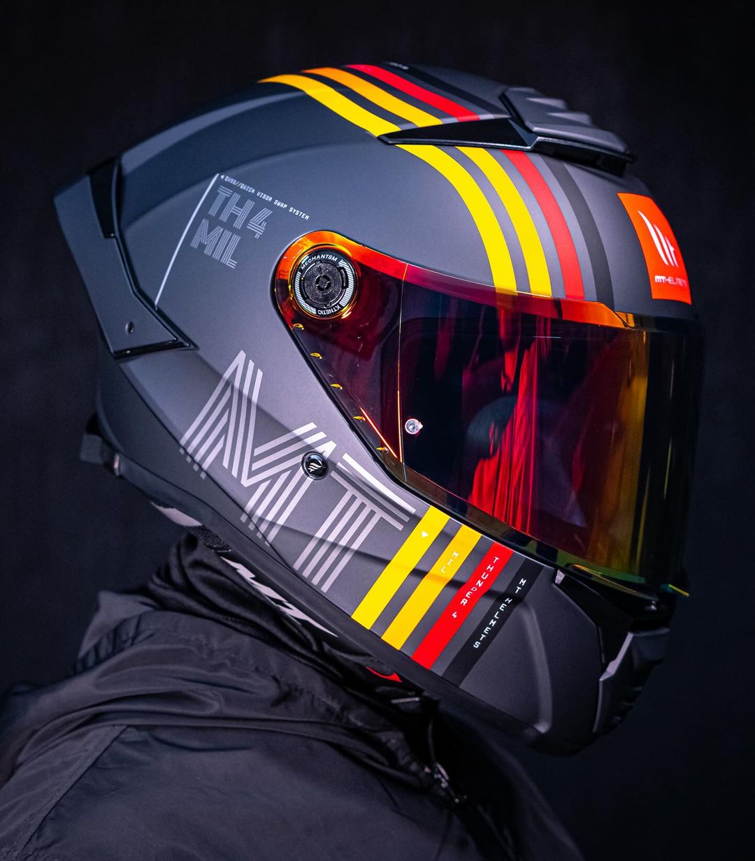 【新品訂購】MT THUNDER 4 SV #啞黑線條 雷神4 全罩式安全帽(內藏墨鏡)_4