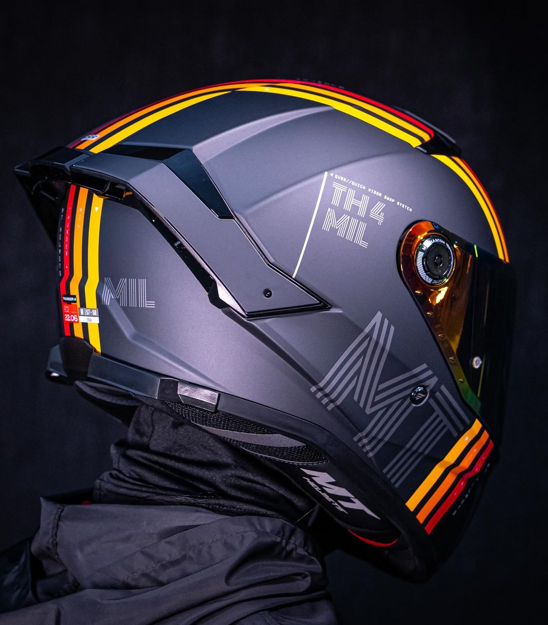 【新品訂購】MT THUNDER 4 SV #啞黑線條 雷神4 全罩式安全帽(內藏墨鏡)_5