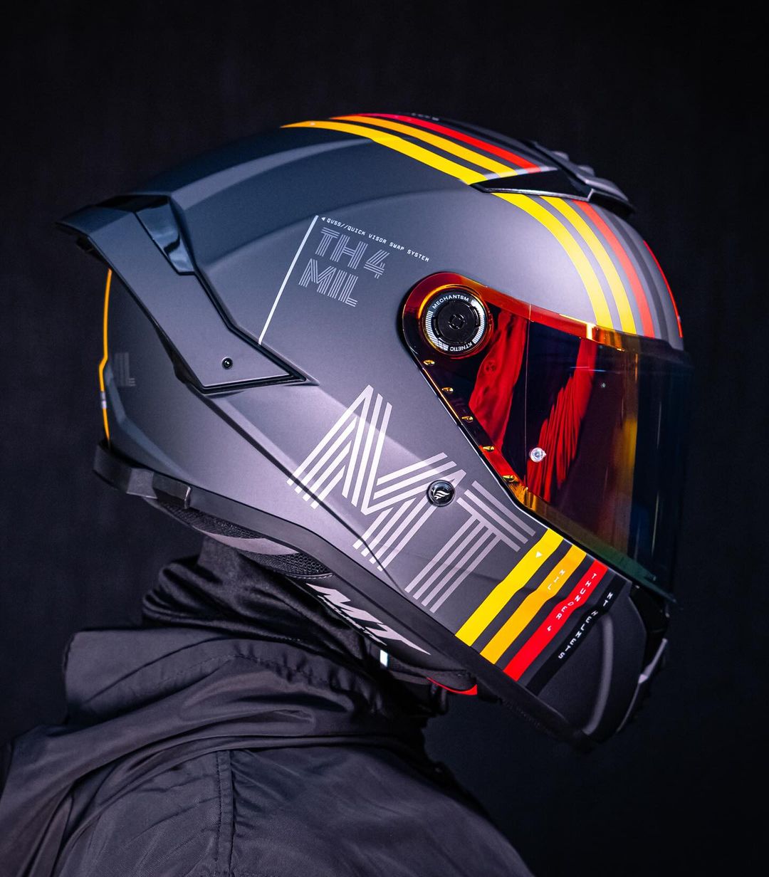 【新品訂購】MT THUNDER 4 SV #啞黑線條 雷神4 全罩式安全帽(內藏墨鏡)_6