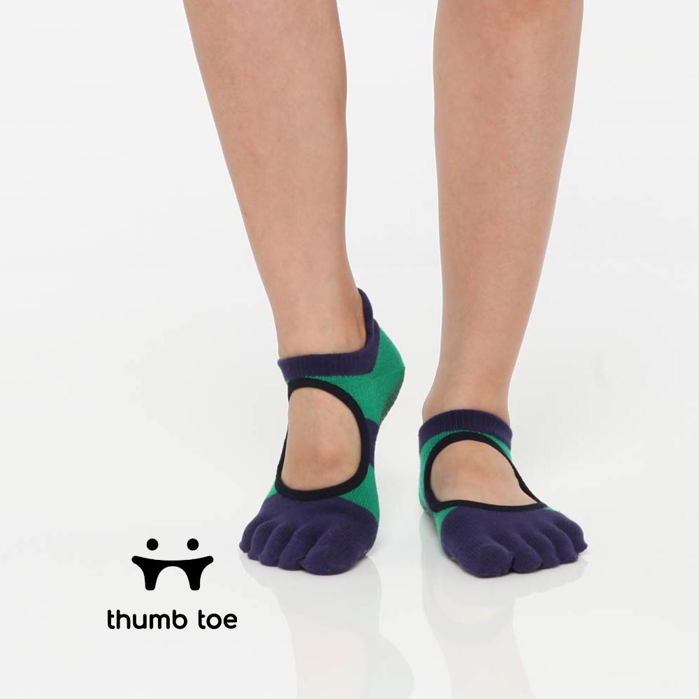 【韓國 Thumb Toe】皮拉提斯止滑五趾運動襪-Polo_0