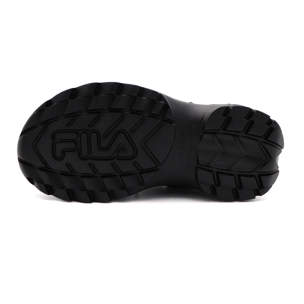 FILA Subversion  黑色 鋸齒 厚底 懶人 涼拖鞋 女款 J2632【新竹皇家4-S348Y-001】_2