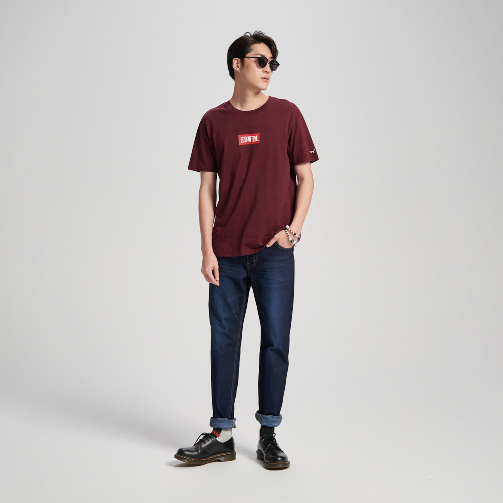 EDWIN｜男裝｜BOX LOGO短袖T恤