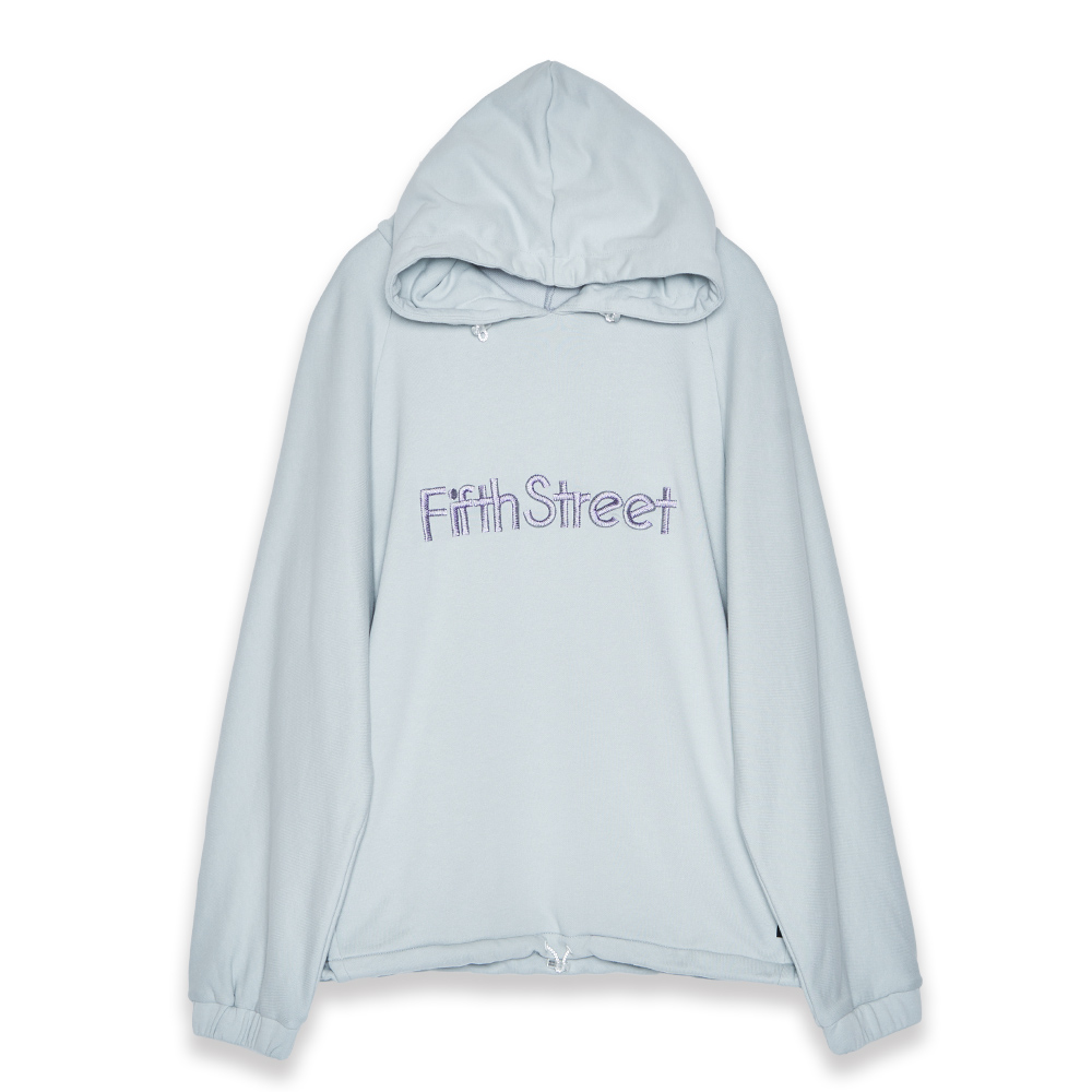 5th STREET｜女裝｜立體繡花帽T｜銀灰