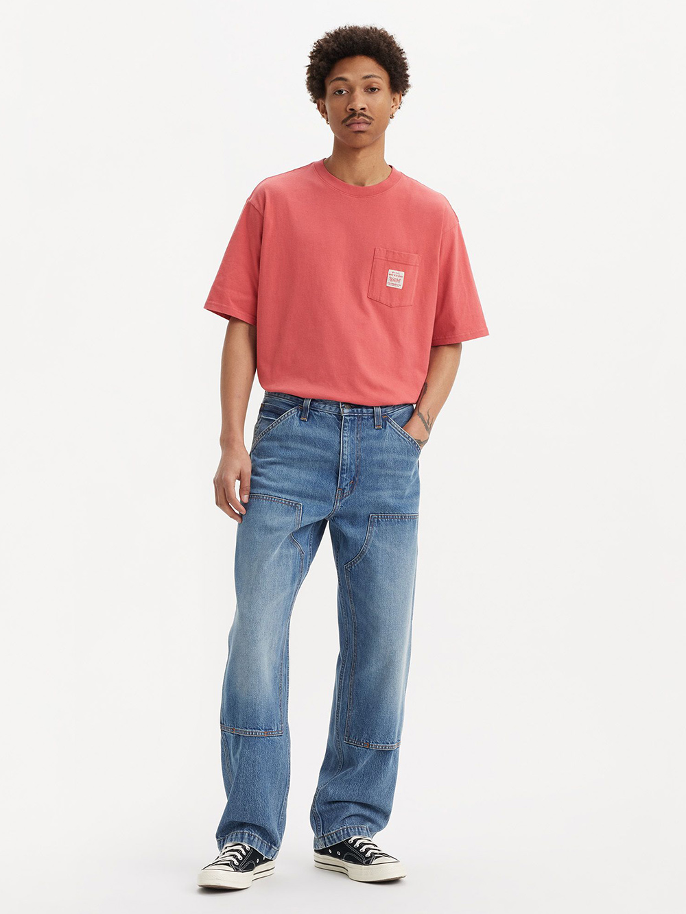Levi’s® Workwear工裝系列 568™ 男款中腰寬鬆繭型丹寧工作褲 / 牛仔褲 人氣新品