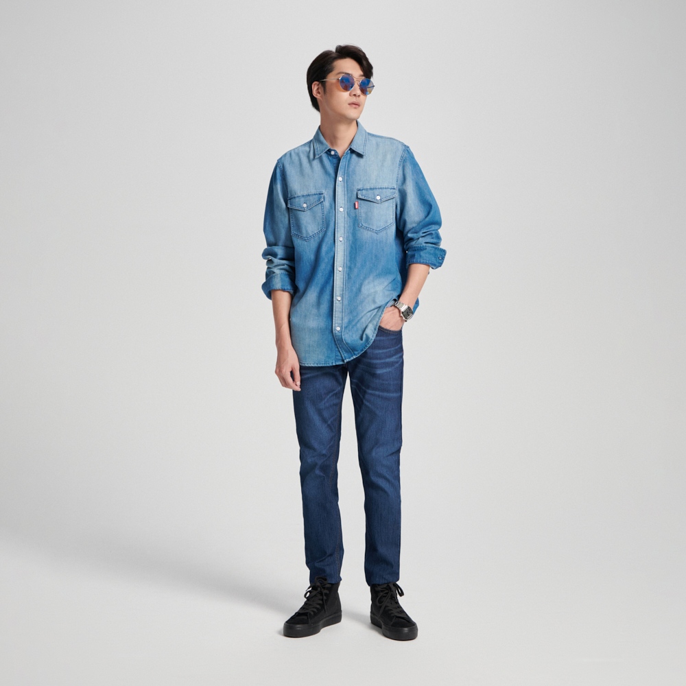 EDWIN｜男裝｜基本牛仔長袖襯衫