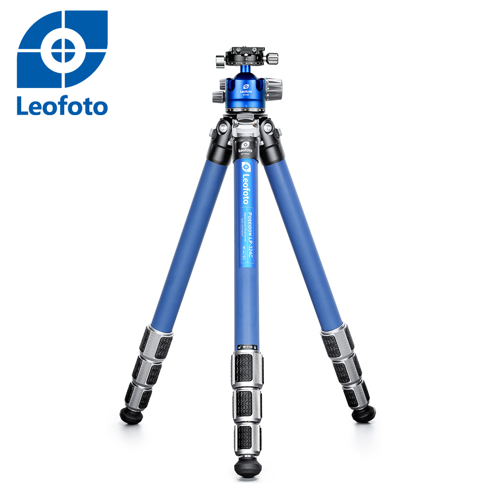 Leofoto徠圖 LP324C+LH40R碳纖維三腳架含雲台-經典藍_0