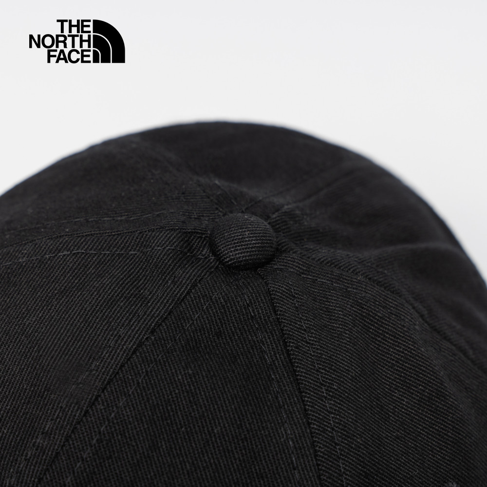 The North Face北面男女款黑色簡約LOGO休閒運動帽｜7WHOJK3_5