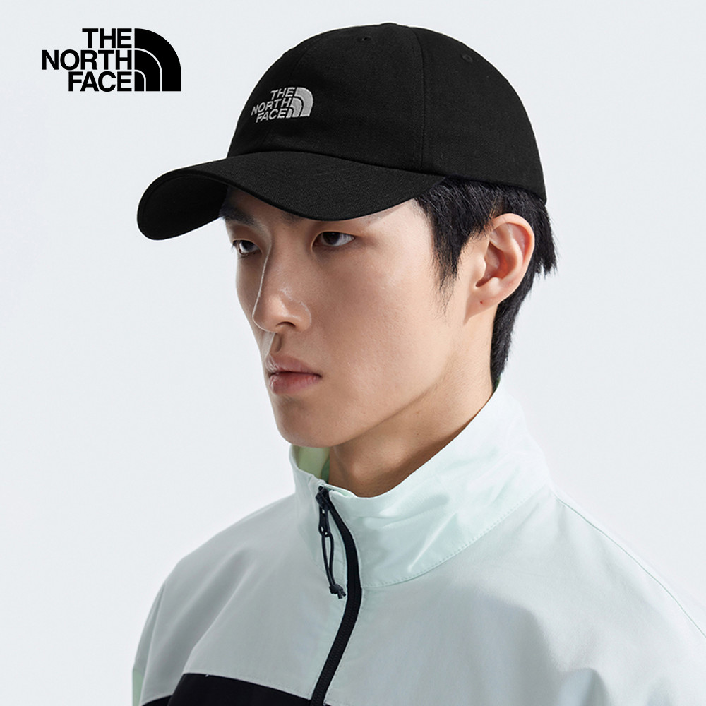 The North Face北面男女款黑色簡約LOGO休閒運動帽｜7WHOJK3_8