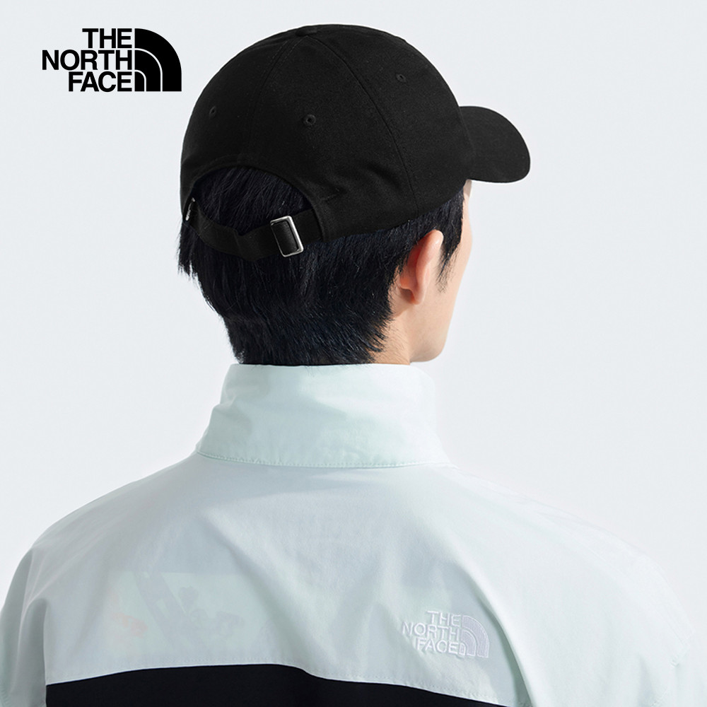 The North Face北面男女款黑色簡約LOGO休閒運動帽｜7WHOJK3_9