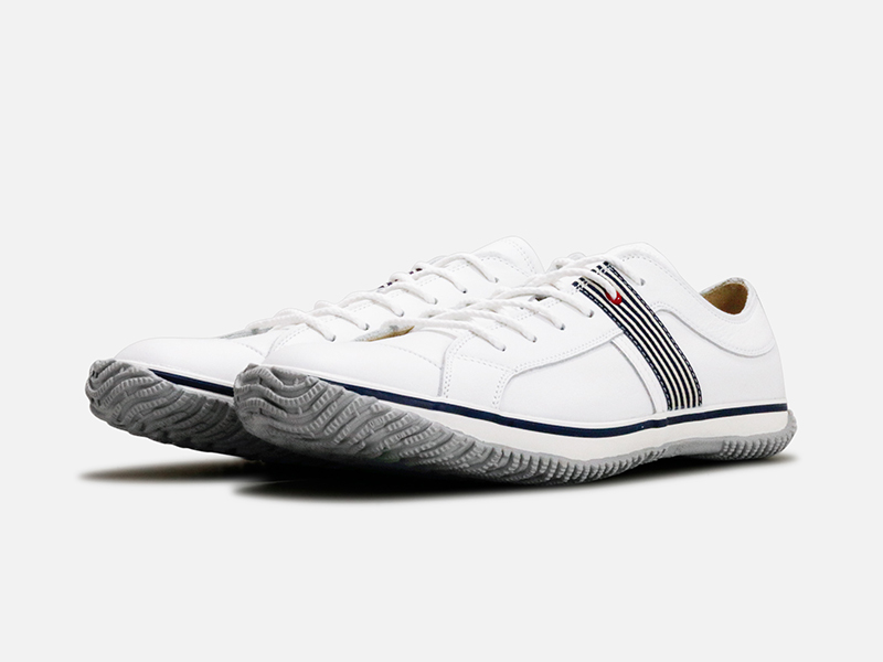 【SPINGLE】經典牛皮·海軍風低筒手工休閒鞋_SPM-168-White/Navy-MEN