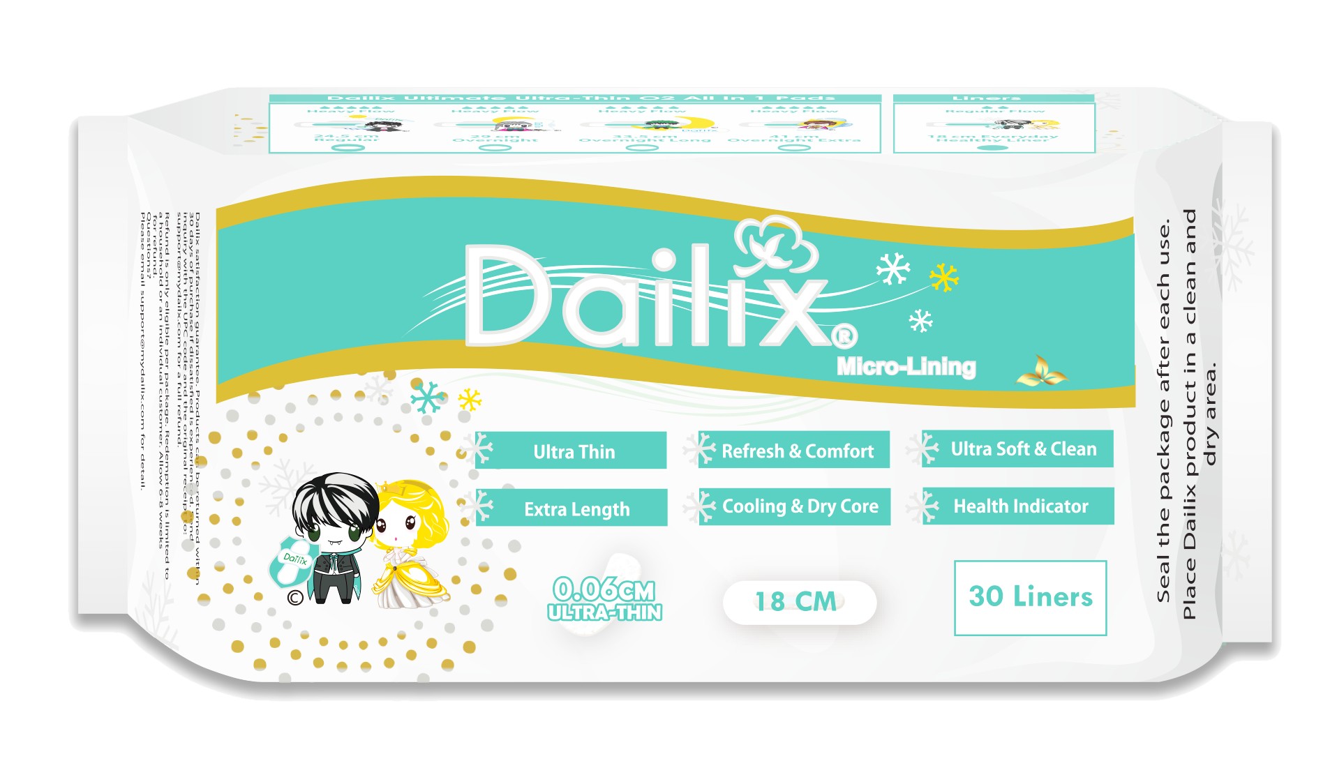 【Dailix】532衛生棉-涼感護墊30片(每日健康檢查乾爽透氣)_1