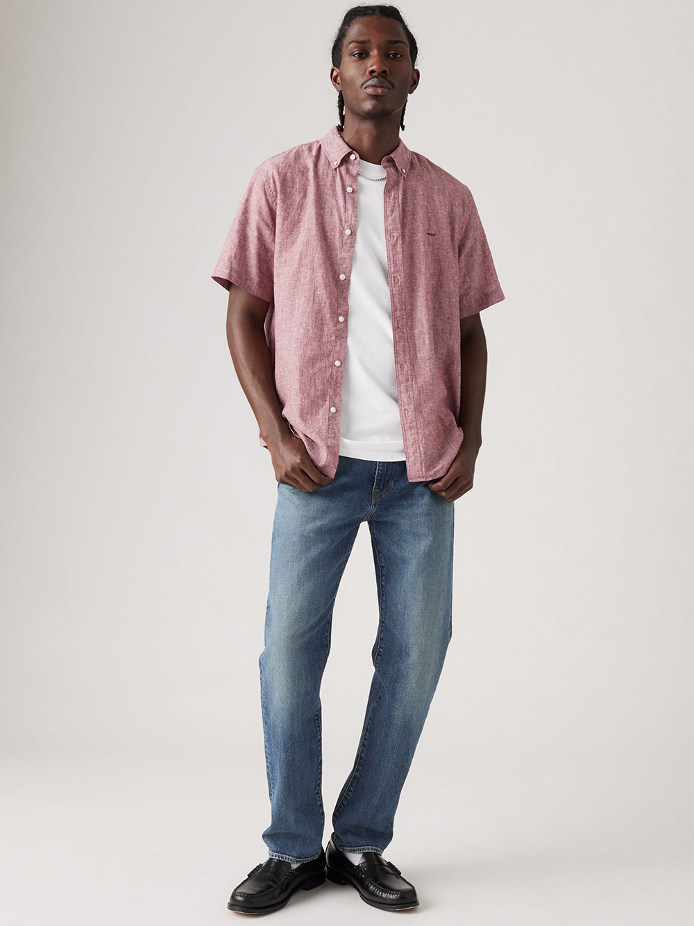 Levi’s® 502™ 男款中腰舒適錐形丹寧牛仔褲 人氣新品