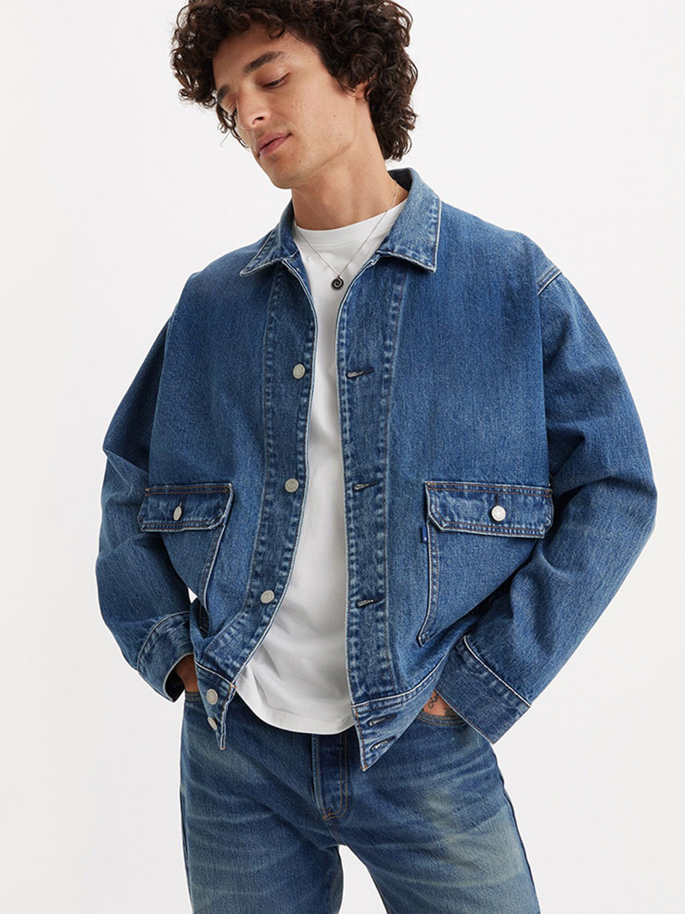 Levi's® MOJ日本製布料 男款丹寧牛仔夾克外套 人氣新品