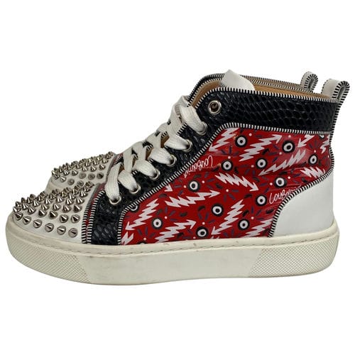 【桃園家樂福經國店】Christian Louboutin/高筒運動休閒鞋/36/
