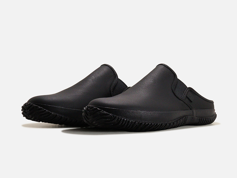 【SPINGLE】經典牛皮 x 質感懶人鞋_SPM-725-Black/Black-MEN