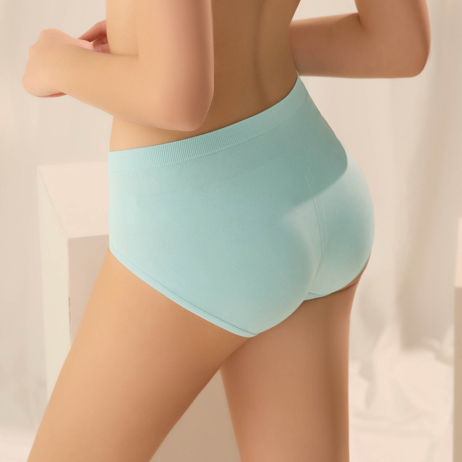 [Miss Audrey] EASY BRA 3.0-鋅石墨烯超包覆無縫中腰三角內褲-潔淨藍_2