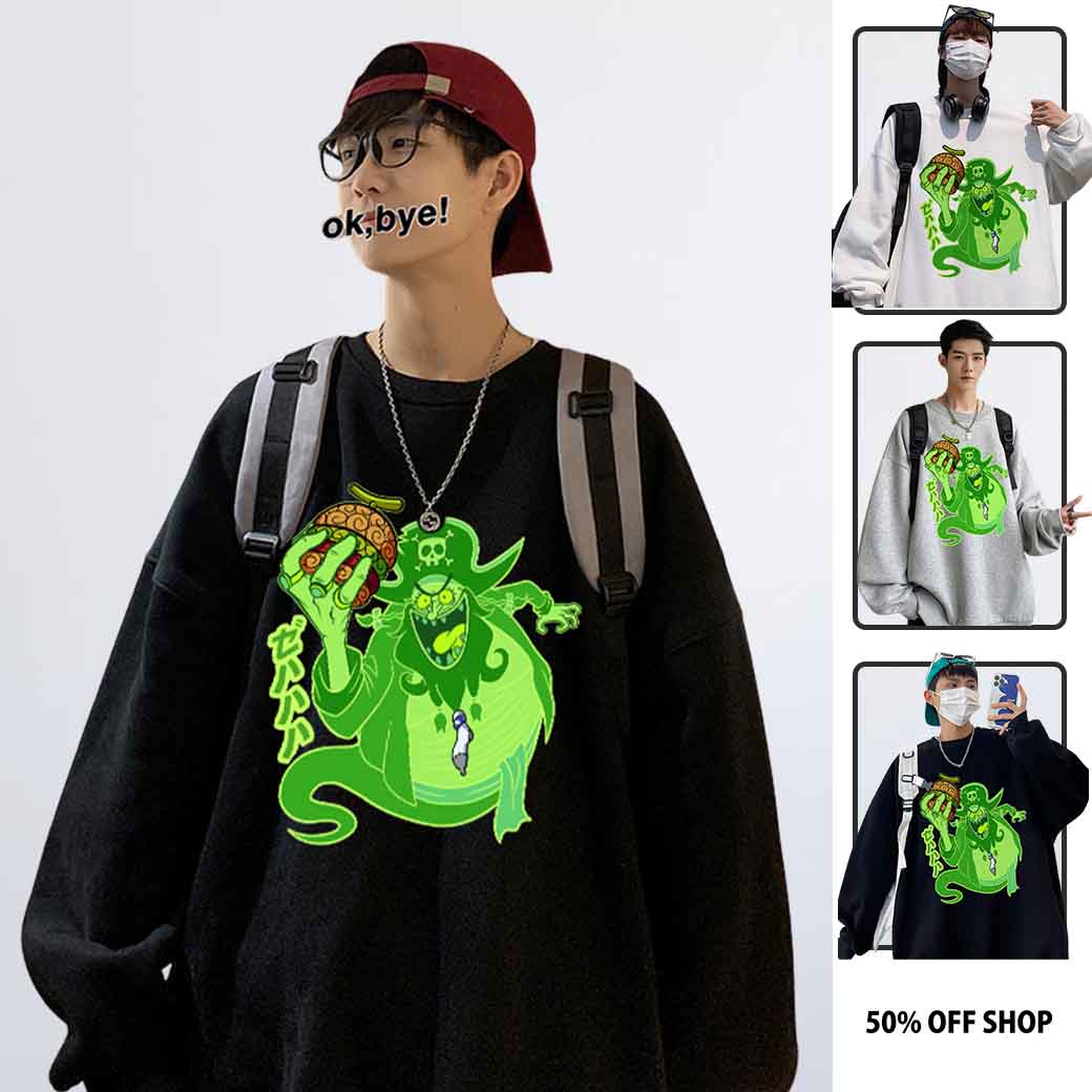 飛行荷蘭人COS黑鬍子 海綿寶寶 航海王海賊王 圓領純棉刷絨大學T 男女衛衣 獨家動漫設計_0
