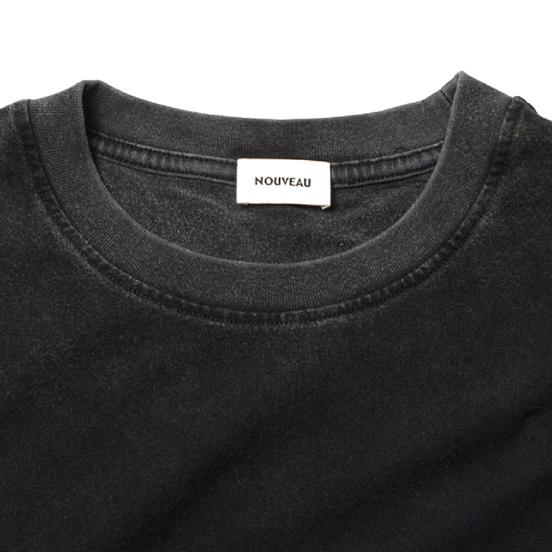 NOUVEAU NVT24102 LA FIN DU MONDE LOOSE TEE 世界末日 短T (水洗黑色)_1