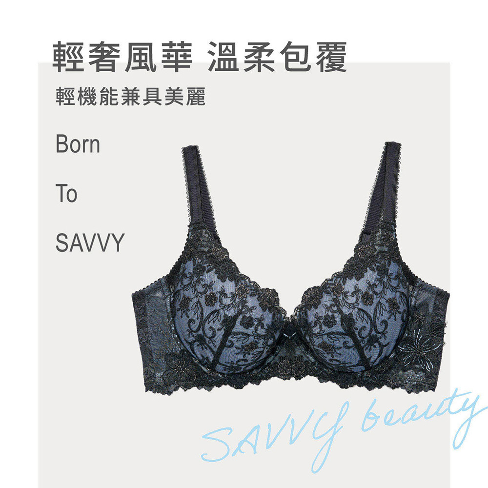 莎薇-花焰魔推 M-3L中低腰三角褲(精緻黑) 搭配內褲-AS2554BL_5