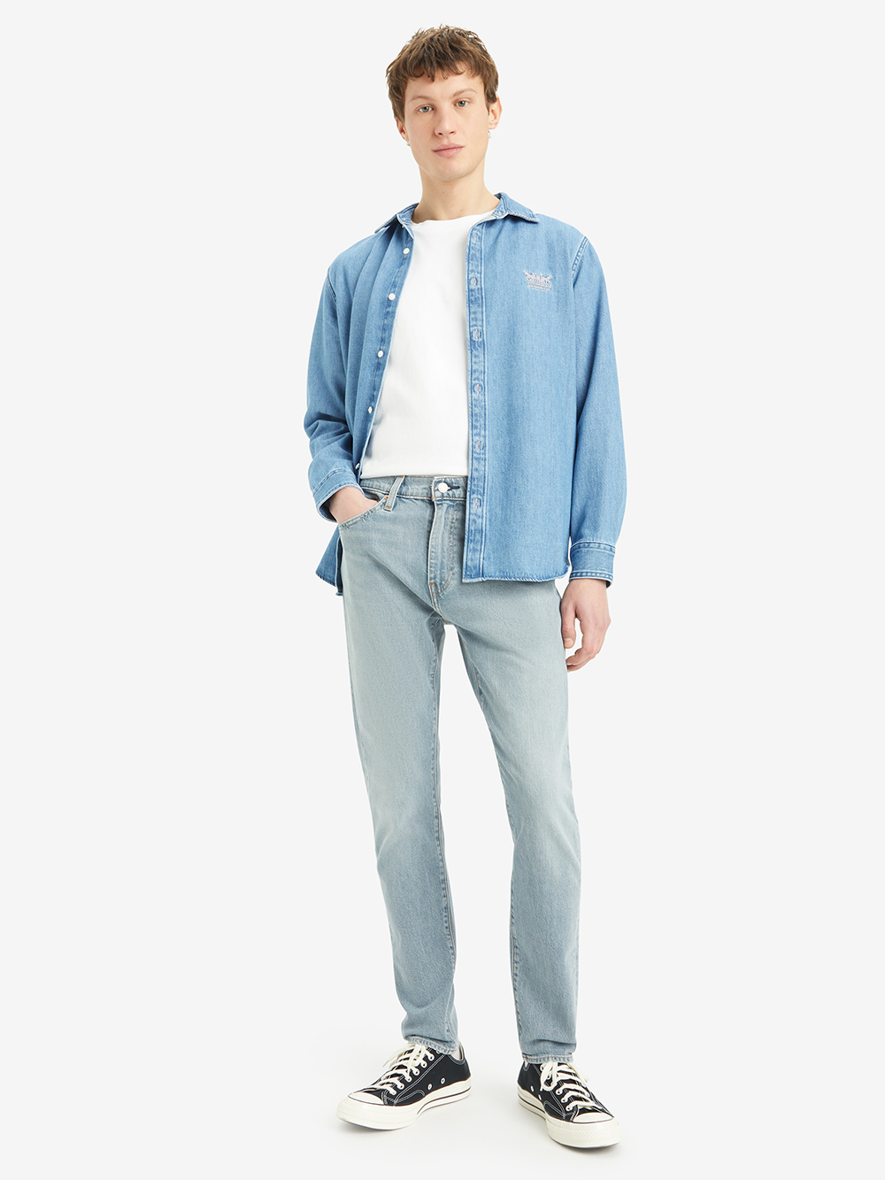 Levi’s® 512™ 男款低腰合身錐形丹寧牛仔褲 人氣新品