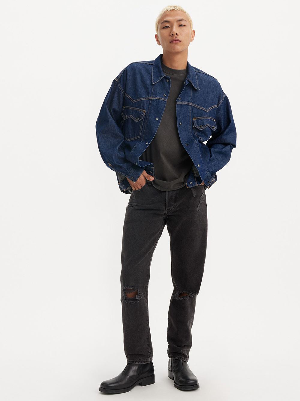 Levi’s® 501®’54 男款中低腰錐形丹寧牛仔褲 人氣新品