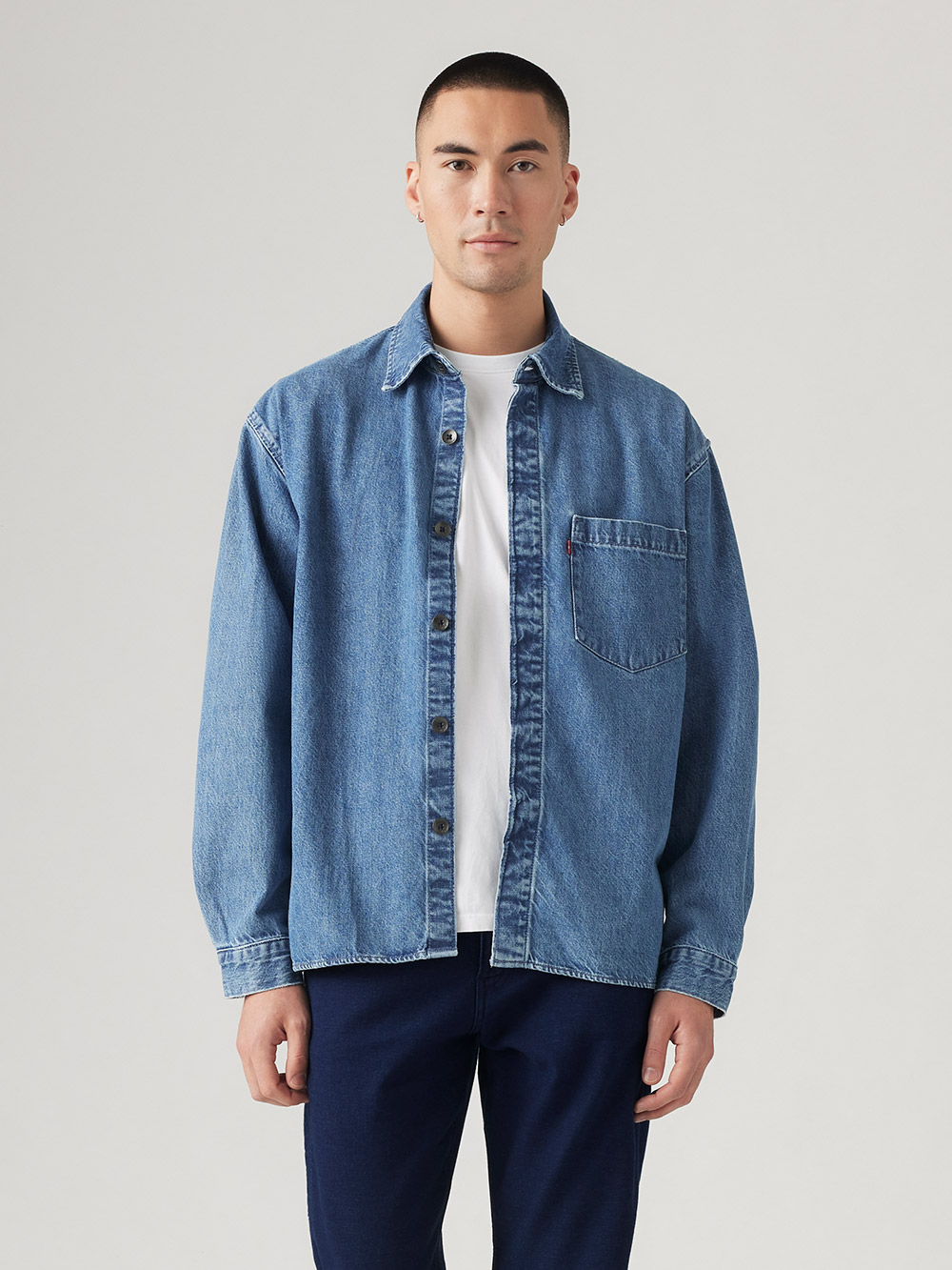 Levi’s® Wellthread® 環境友善系列 單口袋丹寧牛仔襯衫式外套 熱賣單品