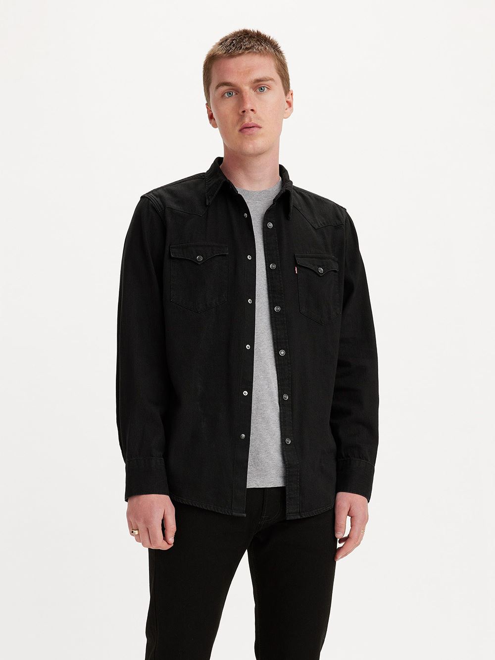 Levi’s® 男款 BARSTOW WESTERN長袖丹寧牛仔襯衫 熱賣單品