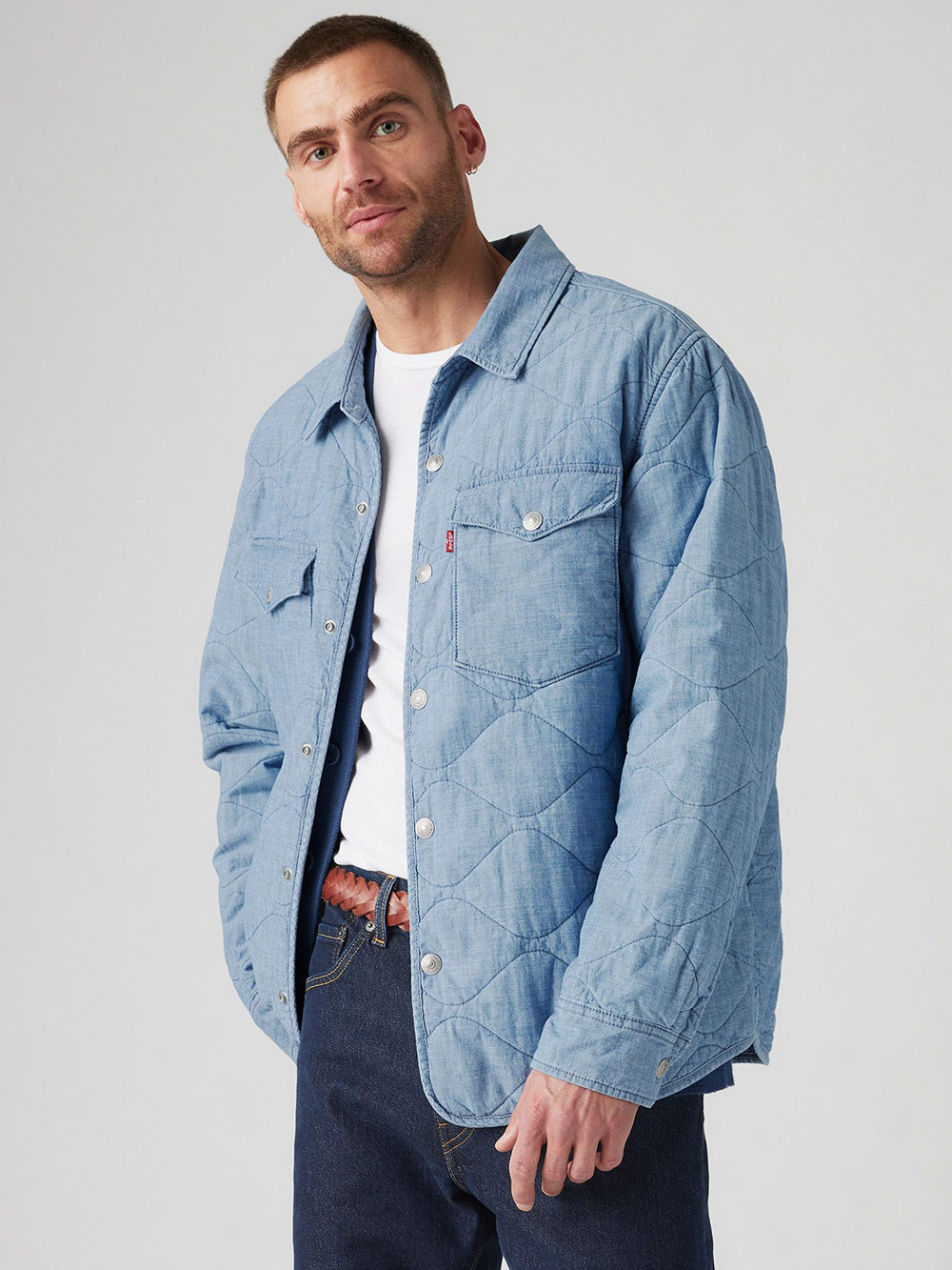 Levi’s® 男款 WESTERN丹寧襯衫式外套 熱賣單品